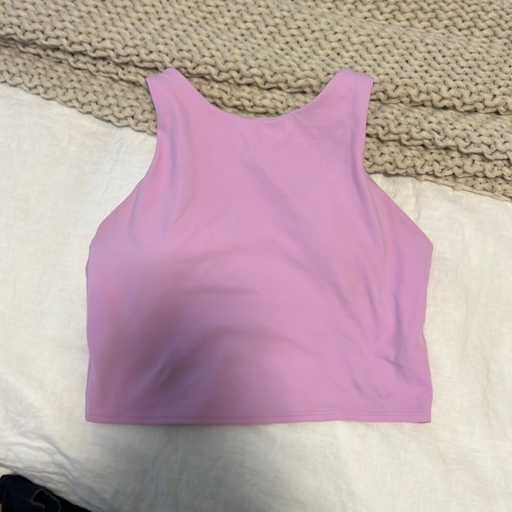 athleta pink tank